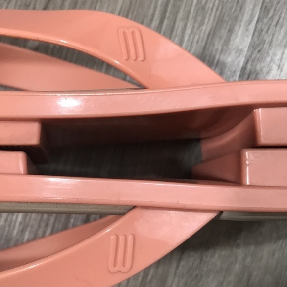 Melissa Mini Bow Peach Flip Flop Style Sandals size 6 - Picture 8 of 10